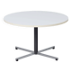 Round model 3696 coffee table by Gispen, 1970s – white melamine top and chrome base