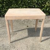 Side table raw wood art deco