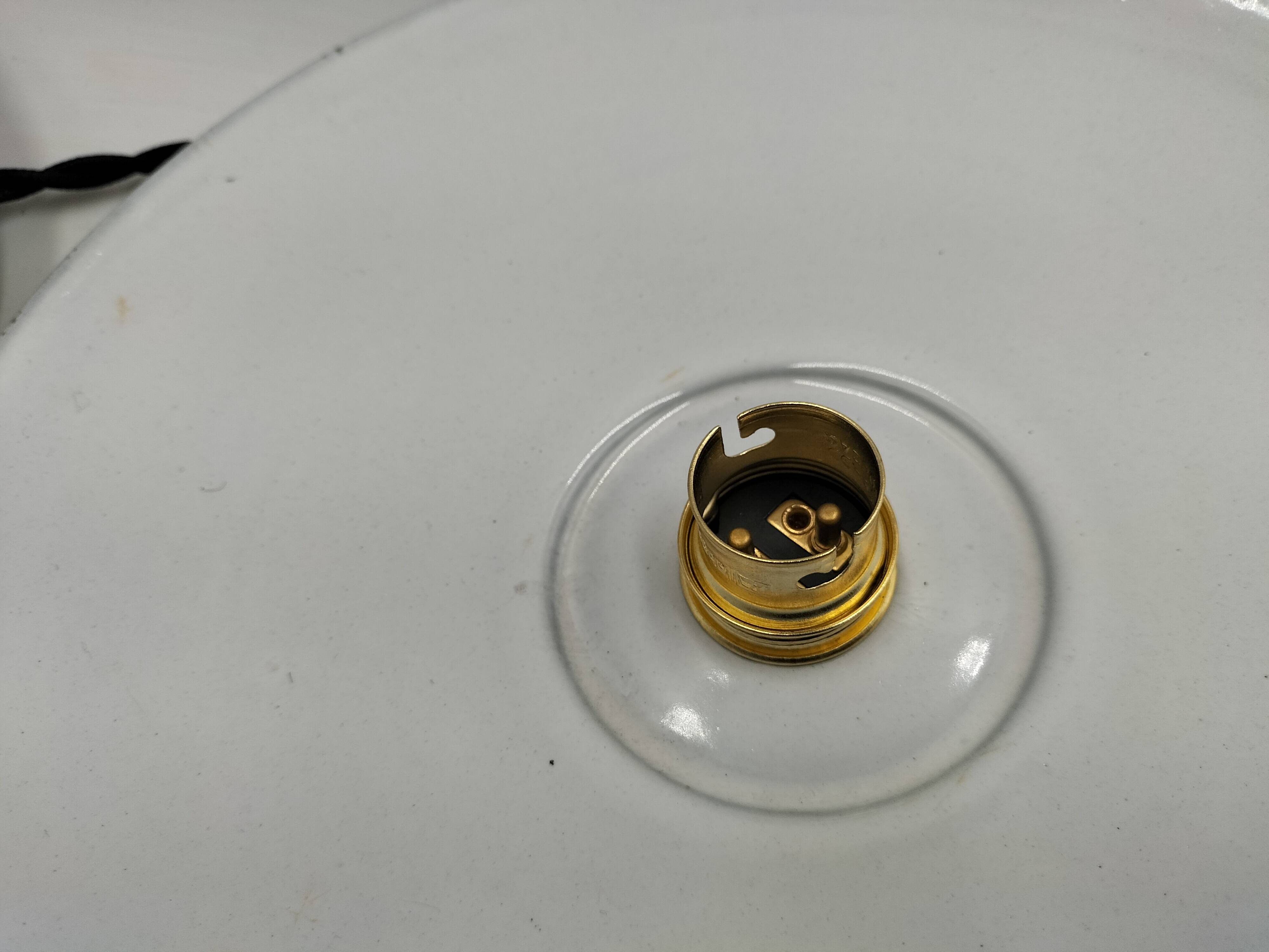 Enameled sheet metal pendant lights