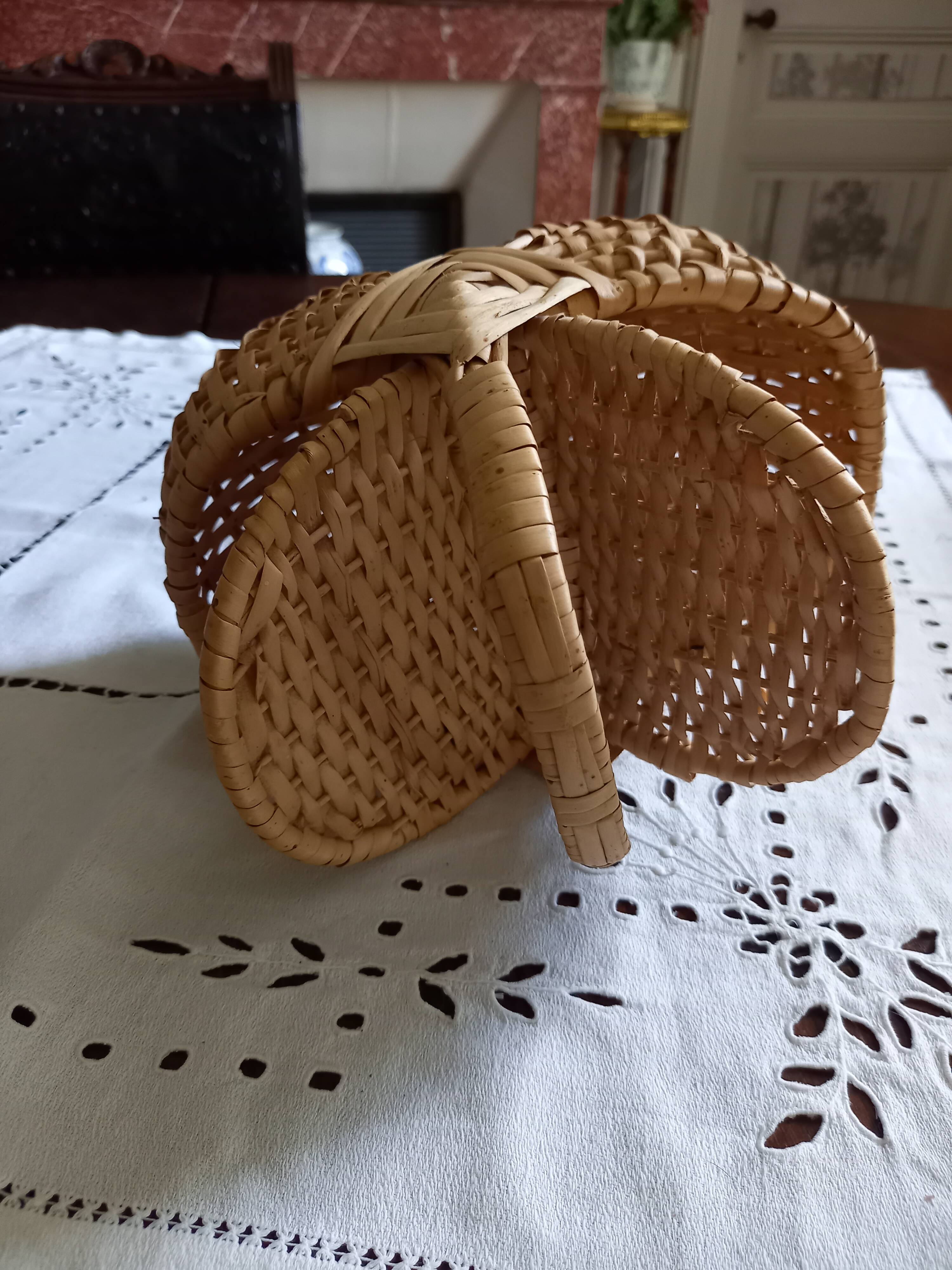 small wicker basket for child