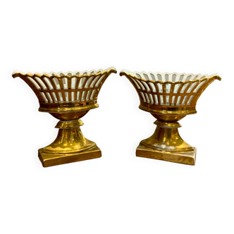 Pair of Empire mounted cups