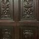 Storage cabinet has three doors Renaissance XX century style