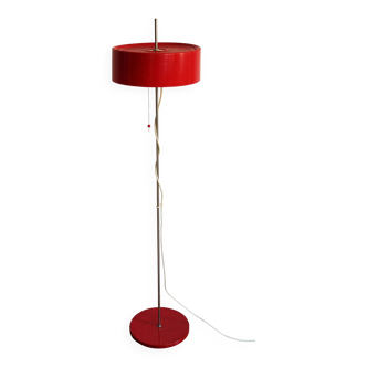 1970's Vintage Red Floor Lamp