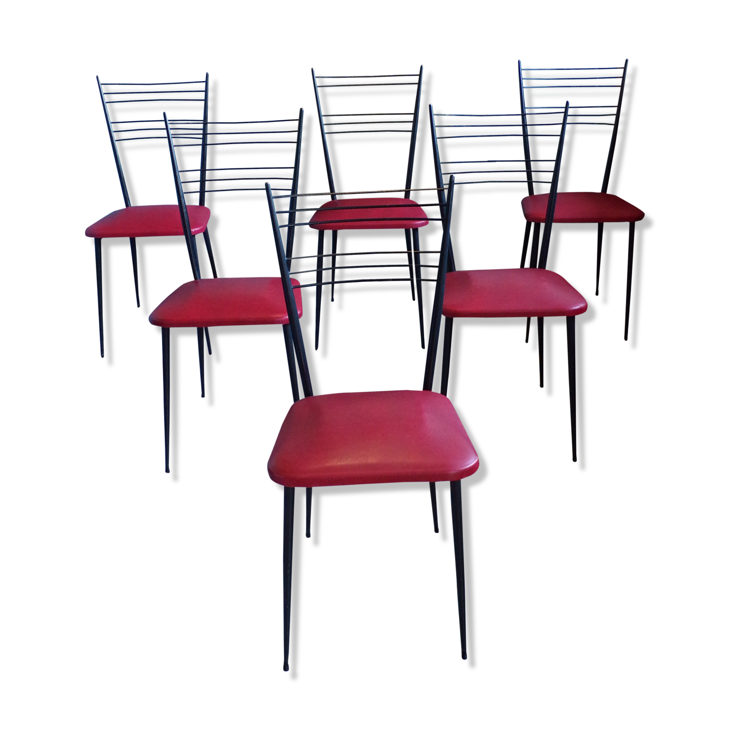 Suite 6 chairs Colette Guéden