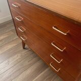 Vintage chest of drawers with compass feet