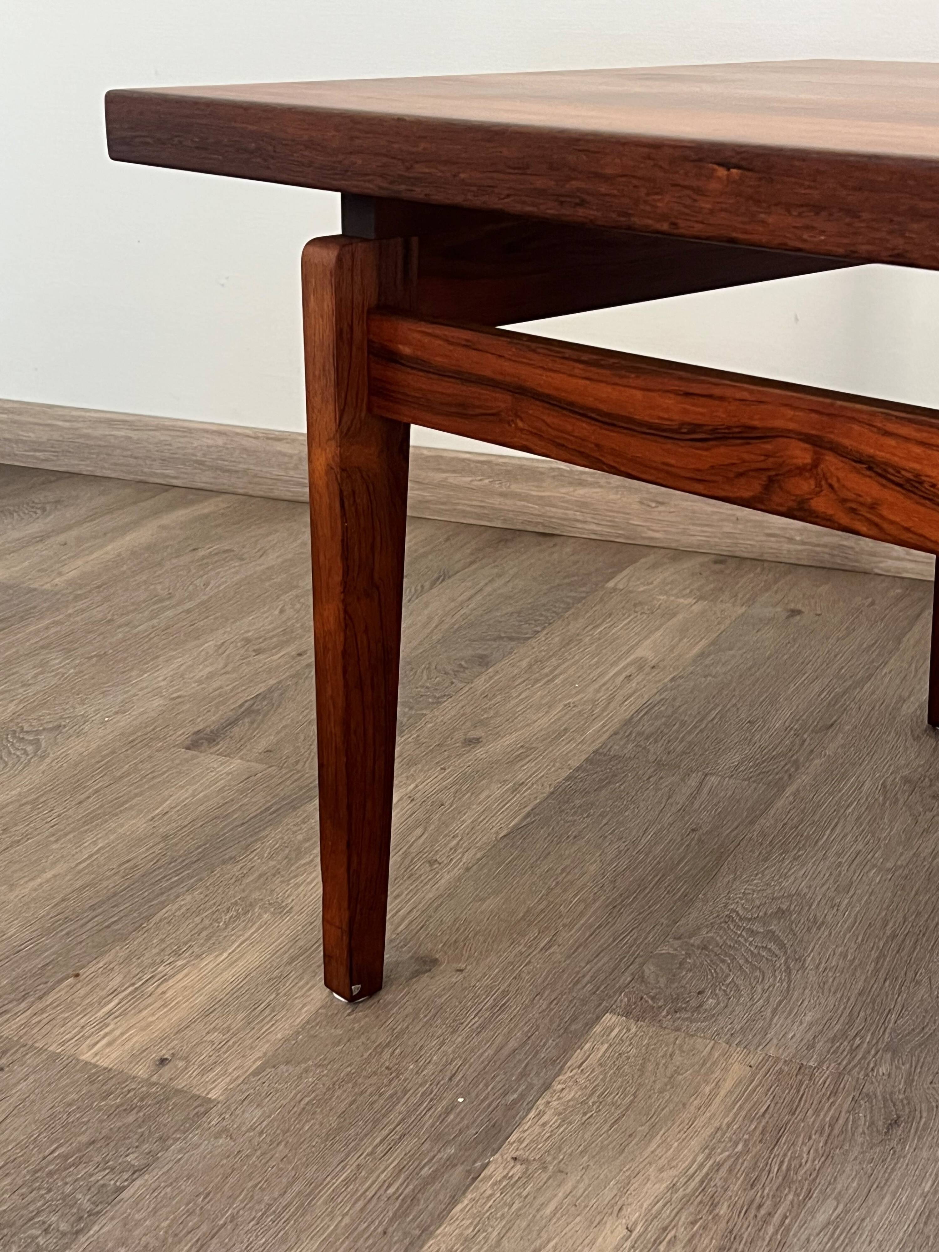 Scandinavian rosewood coffee table