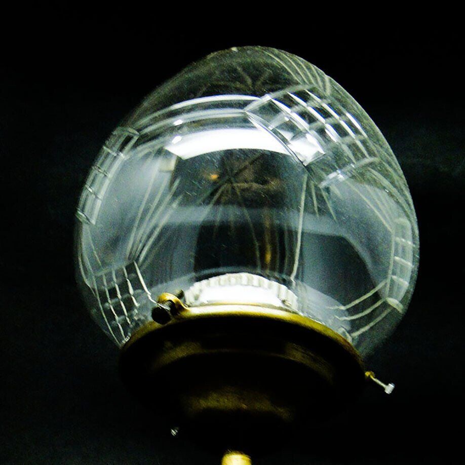 Brass and glass pendant lamp, 1890s