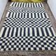 Handmade Moroccan Beni Ourain rug, size 140 x 260 cm.