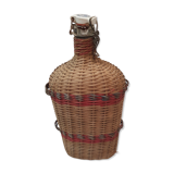 Scoubidou rattan bottle 1970
