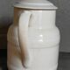 Covered pitcher in porcelain fire of Grigny XIXth stamped P.Precious