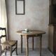 Small round beech drop-leaf table - soft country spirit