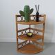 Wall angle shelf in rattan 60s 70s