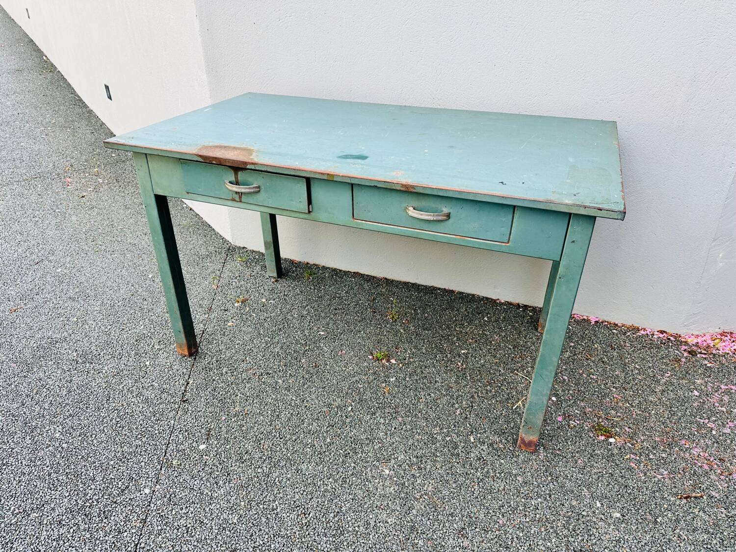 Bureau industrielle table vintage