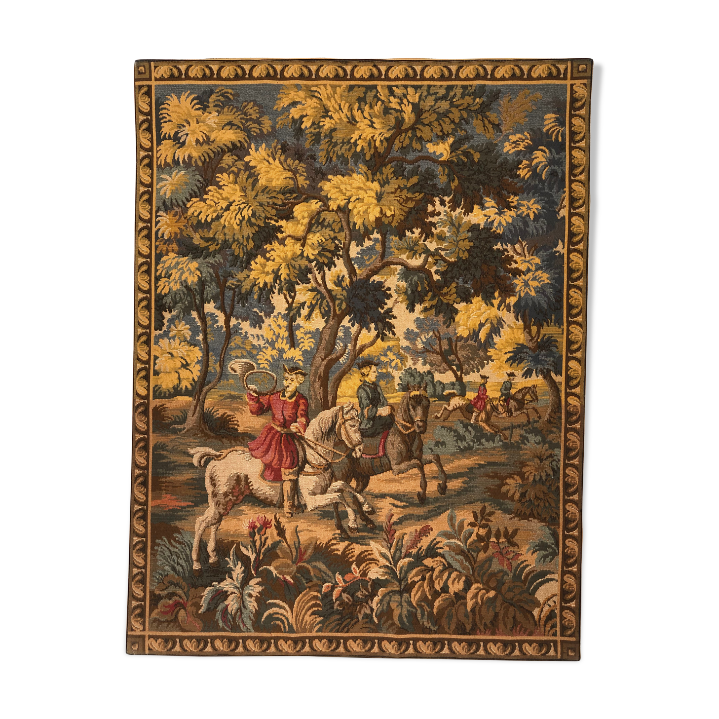 Tapestry hunting scene
