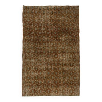 Tapis vintage turc anatolien fait à la main 255 cm x 164 cm