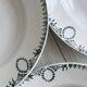 5 iron earthenware soup plates