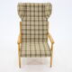 1960s Rare Beech Wing Armchair by ULUV, Czechoslovakia