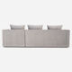 Canapé d’angle malmo argent velour, design scandinave