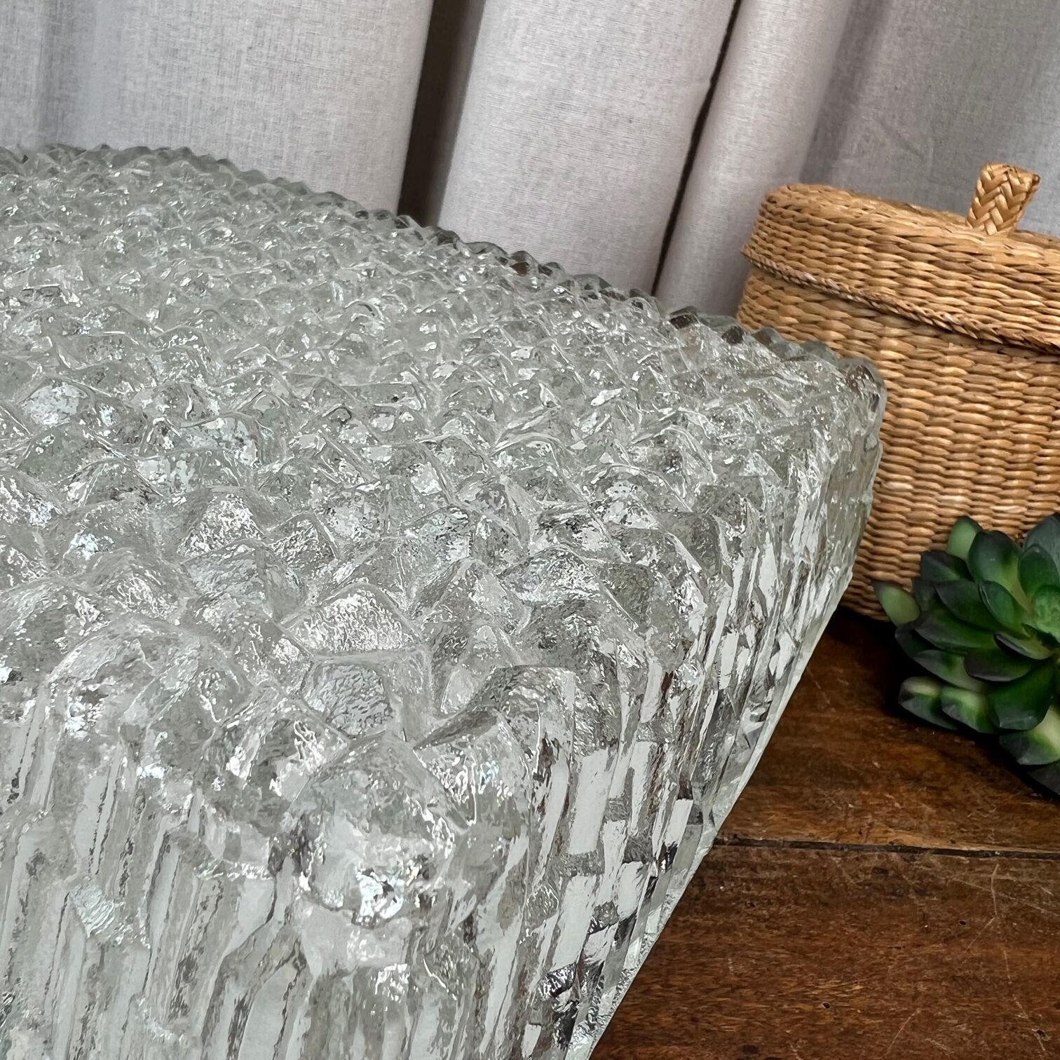 Vintage holophane ceiling lamp