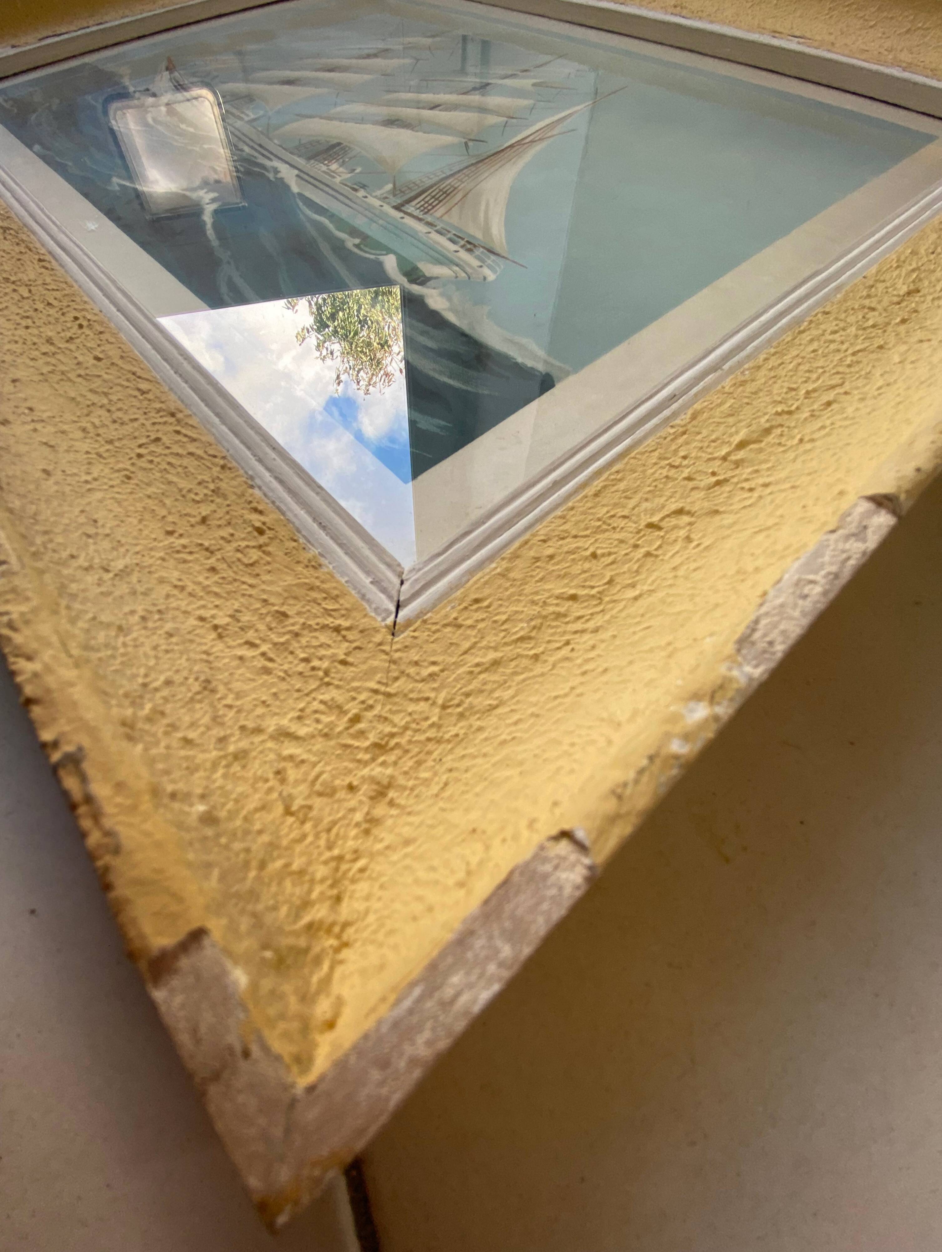 Painting litho Georges Fouillé (1909-1994) three-masted boat marine