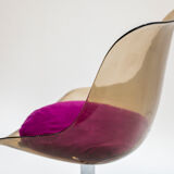 Couple of tulip chairs in plexiglas