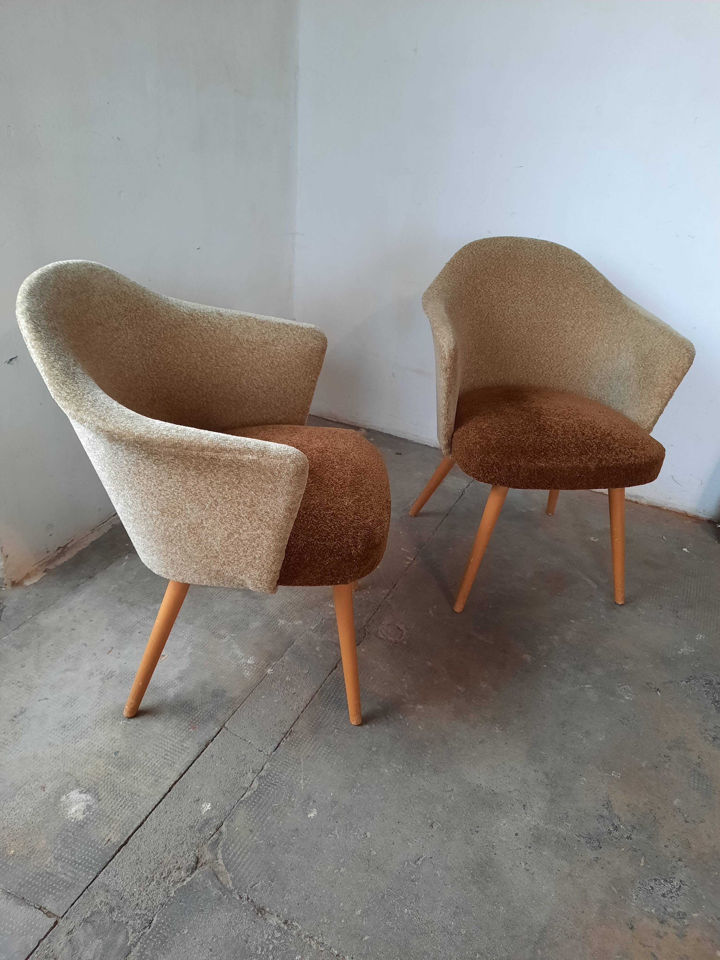 2 armchairs published by Thonet, 1960