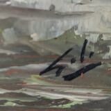 OIL ON PANEL 20th CENTURY: LANDSCAPE river and forest, signed H.L or S.L., frame