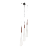 Drop pendant lamp by Uno & Östen Kristiansson for Luxus, Sweden, 1950s