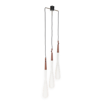 Drop pendant lamp by Uno & Östen Kristiansson for Luxus, Sweden, 1950s