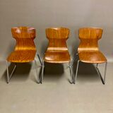 Set of 6 Pagwood chairs by Casala