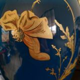 Pair of large vases Jaget and Pinon decoration with poppies 1920