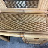 Vintage bamboo dressing table 1970