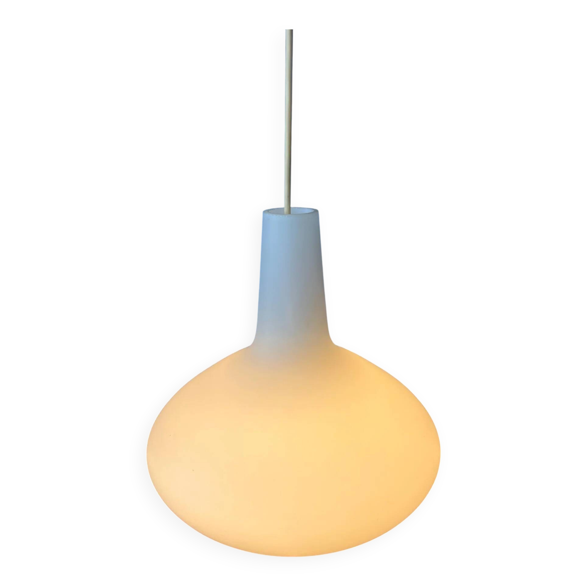 Opaline glass 'Bulbo' pendant lamp by Lisa Johansson Pape for Stockmann Orno