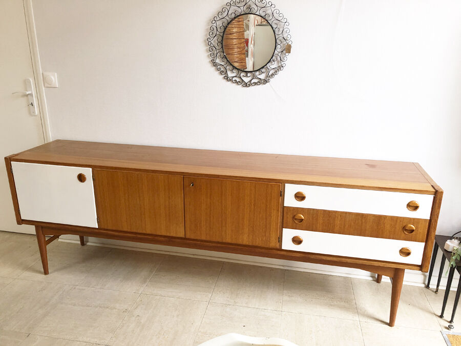 Vintage Scandinavian teak row, 1970