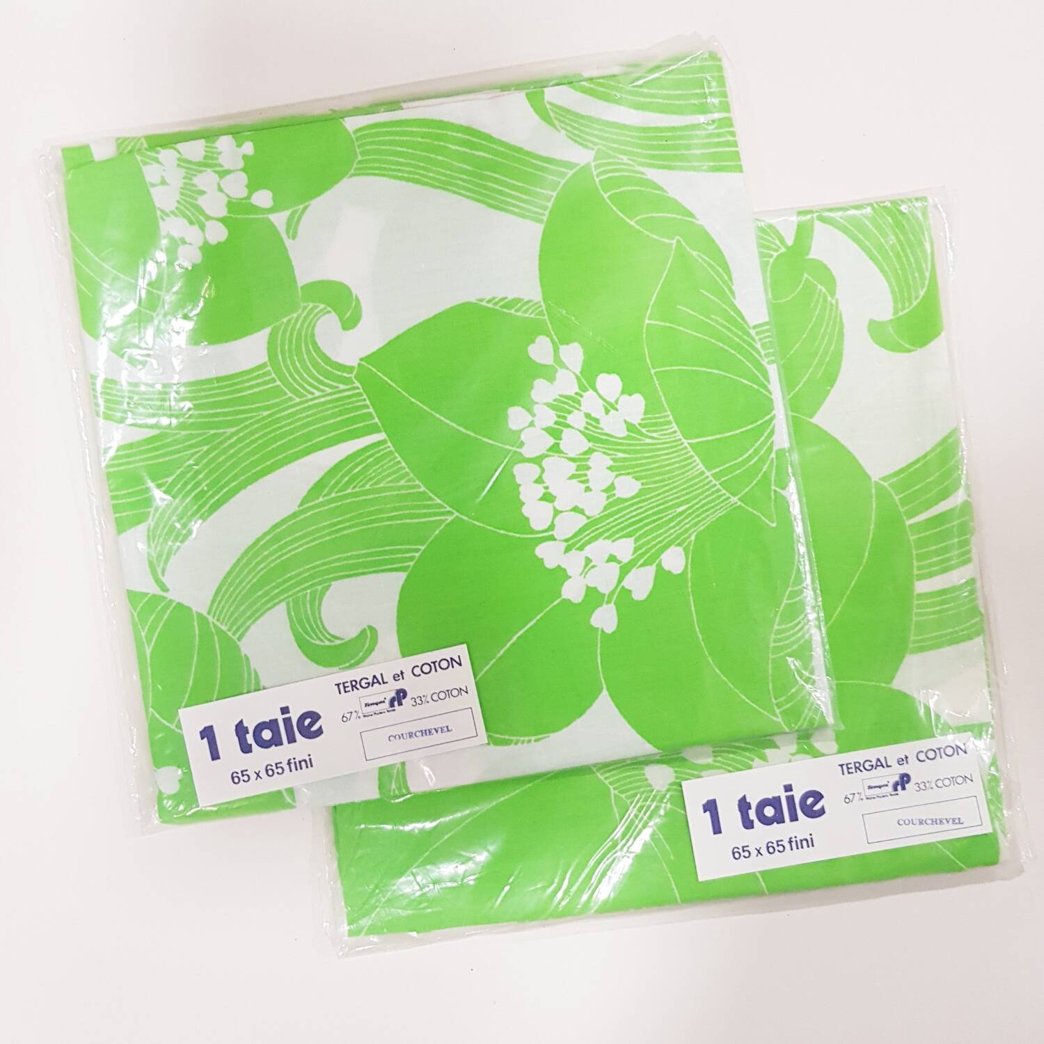 Ensemble de draps doubles des années 1970