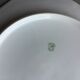 Set of 6 dessert plates in white Limoges porcelain octagonal shape