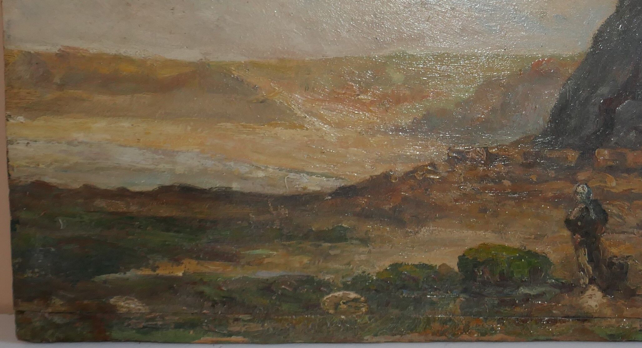 Landscape table "woman by the sea"