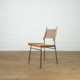 Ensemble de 6 chaises « Pelle » en érable et fer, par Paul McCob