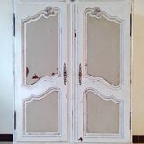 Antique patinated wardrobe