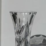 Cut crystal soliflore vase