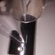 Pair of wall lamps 70 Italy chrome and pressed molded glass