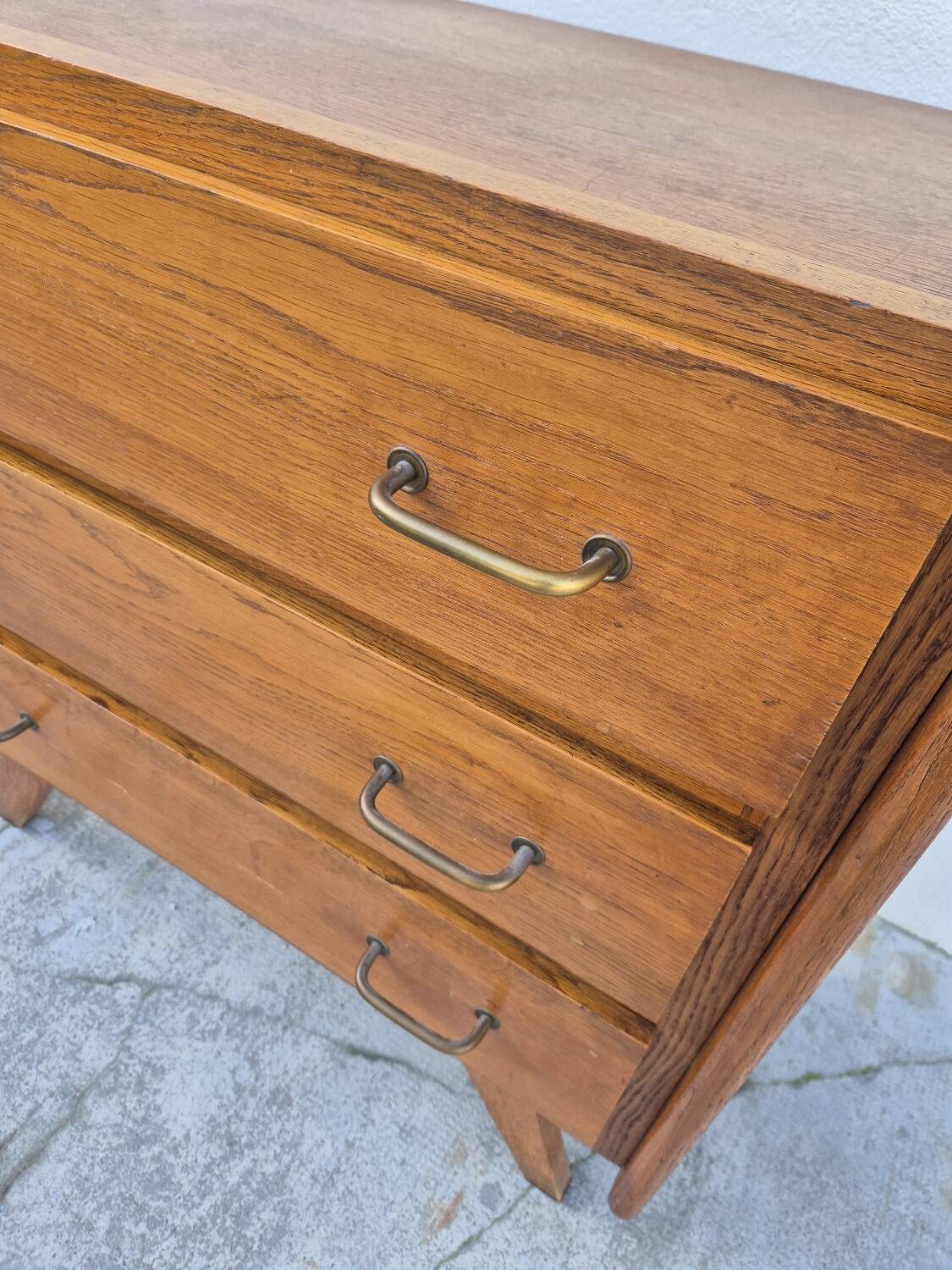 Commode vintage design pieds compas 1950s