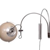 Dijkstra double arc Space Ace wall lamp 1970s