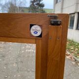 Louis Philippe illuminated display cabinet in solid oak from the 20th century