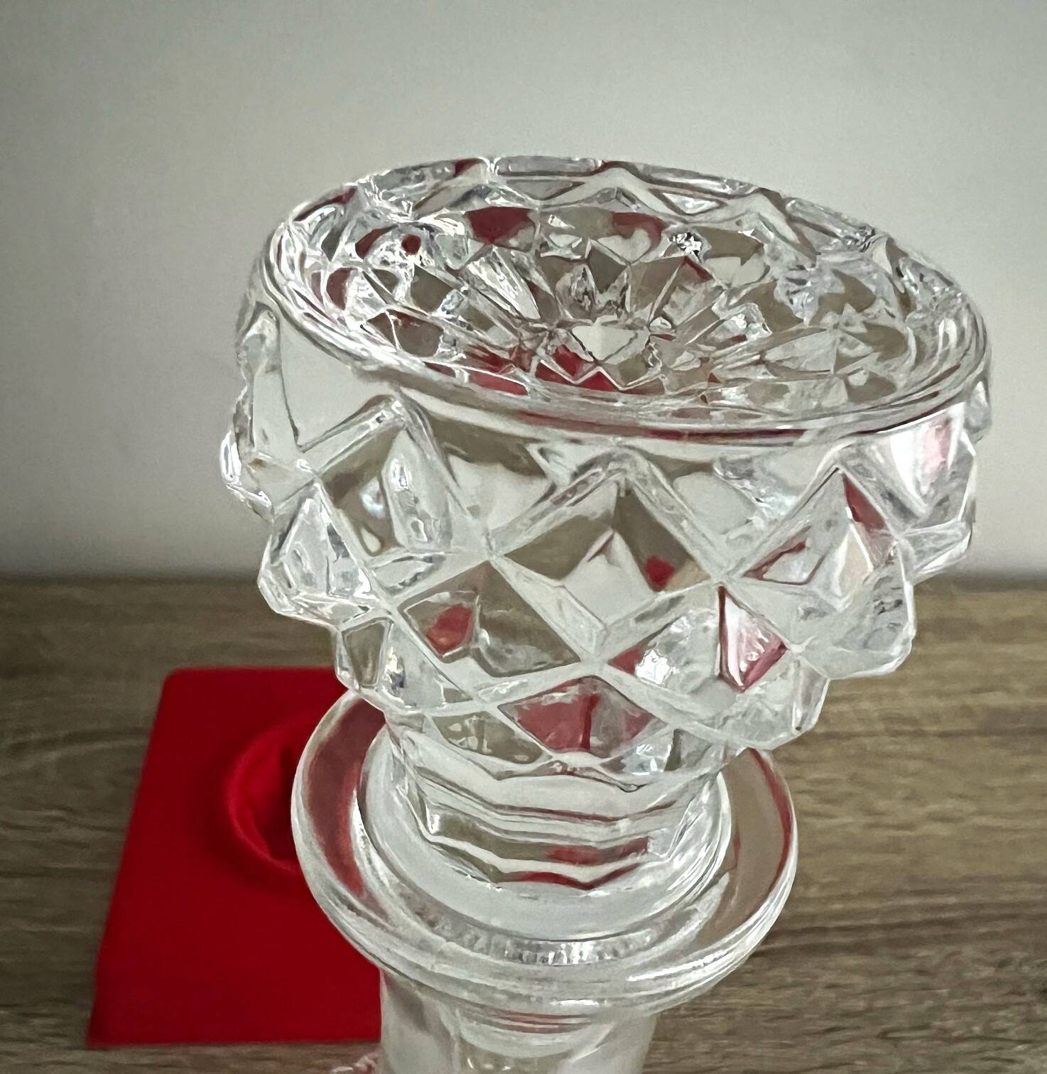 Crystal carafe by Cristal d'Arques model "Maintenon", 1980s.