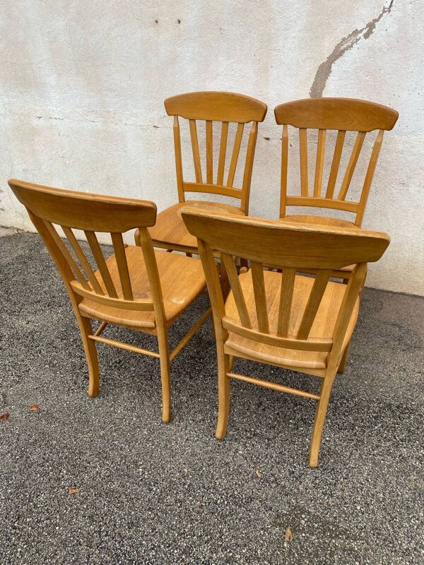 Set de 4 chaises contemporaines style bistrot