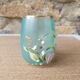 Enamelled glass mug/cup