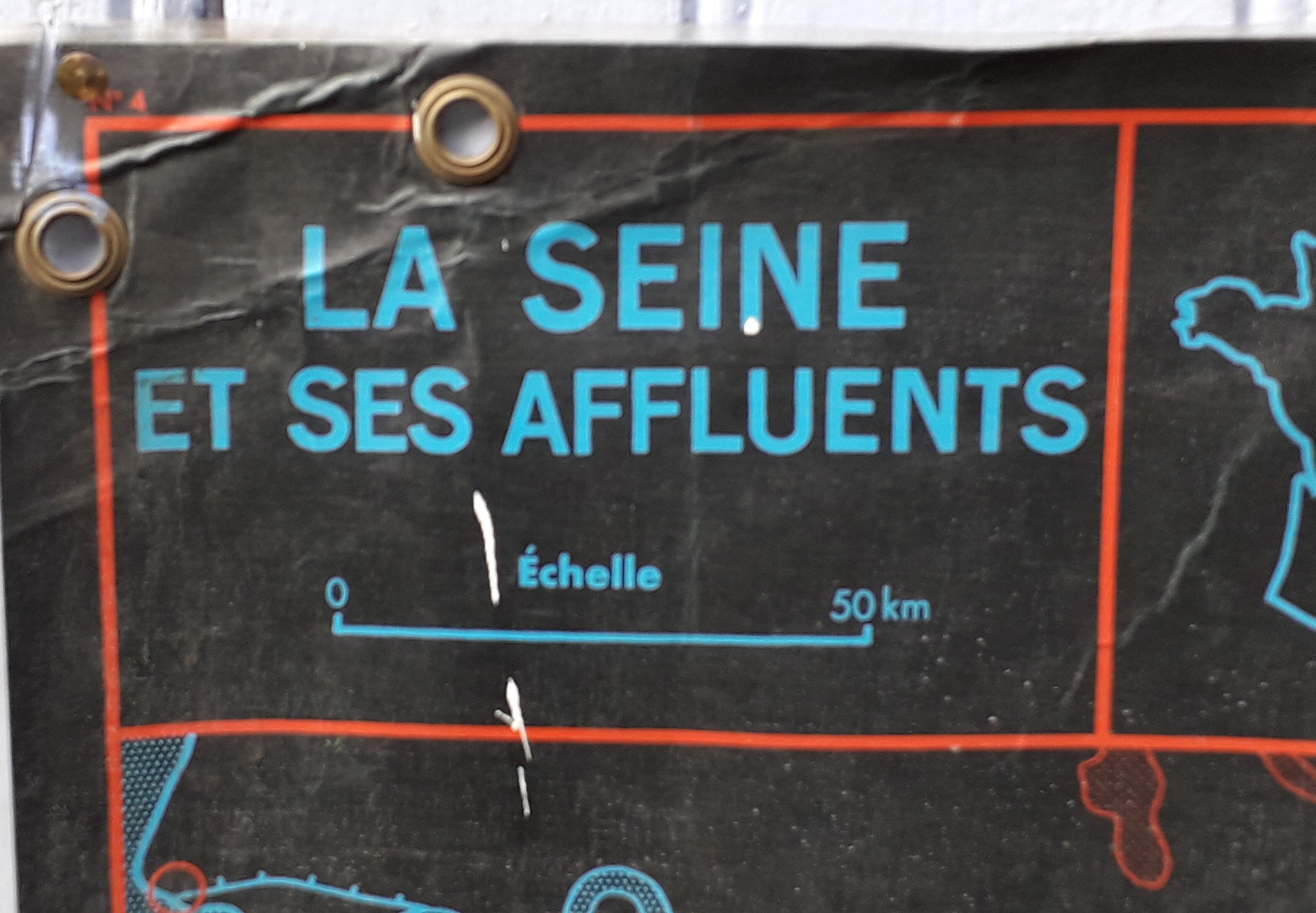 school poster mdi 1964 the seine and its tributaries /coast of France