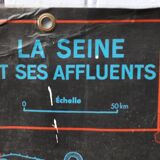 school poster mdi 1964 the seine and its tributaries /coast of France