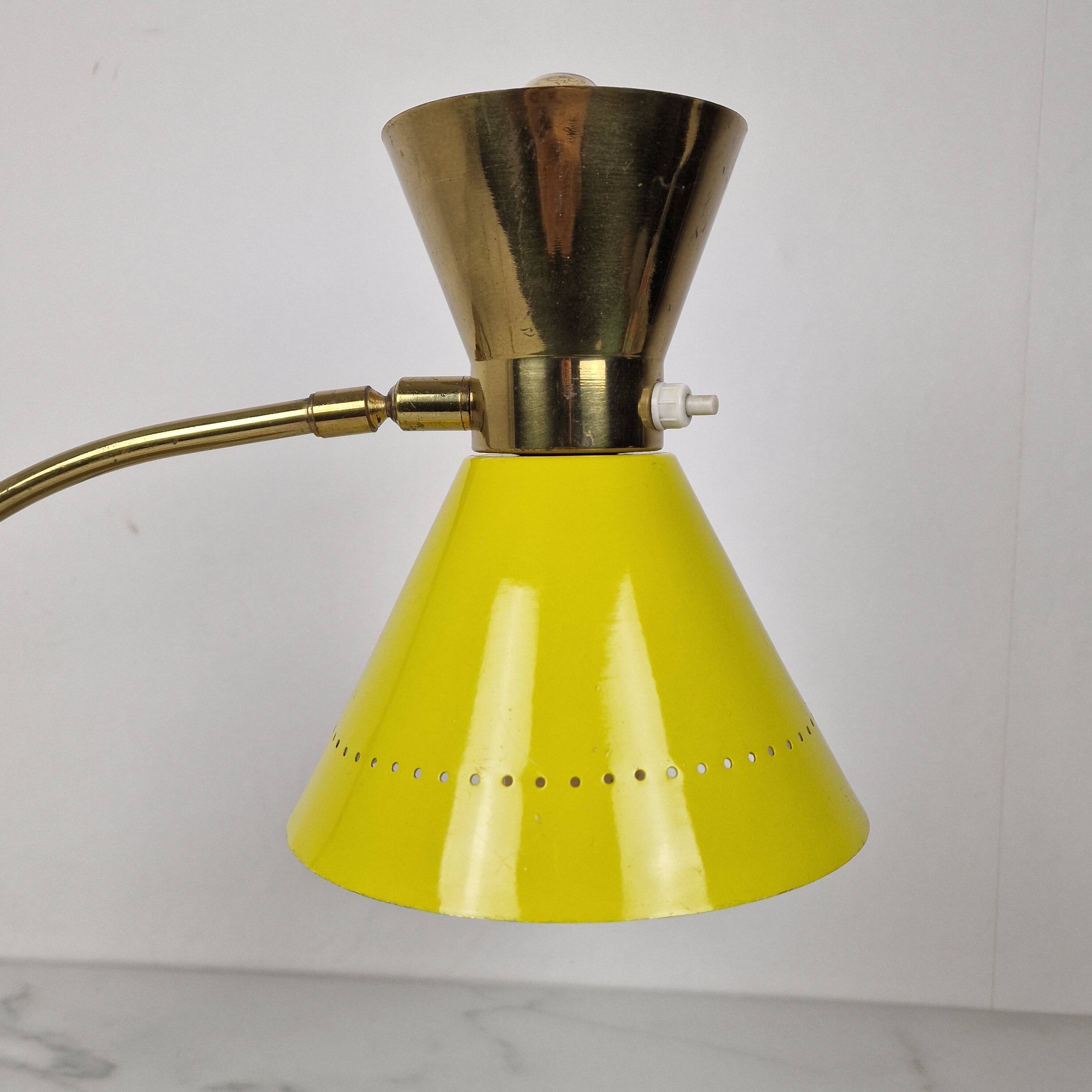 Brass Table Lamp Attributed to Hala Zeist, Netherlands, 1950s